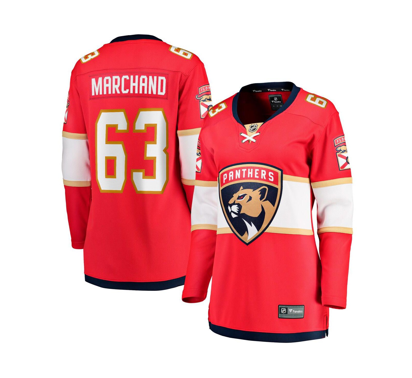 Fanatics Женская джерси Brad Marchand Red Florida Panthers Home Breakaway