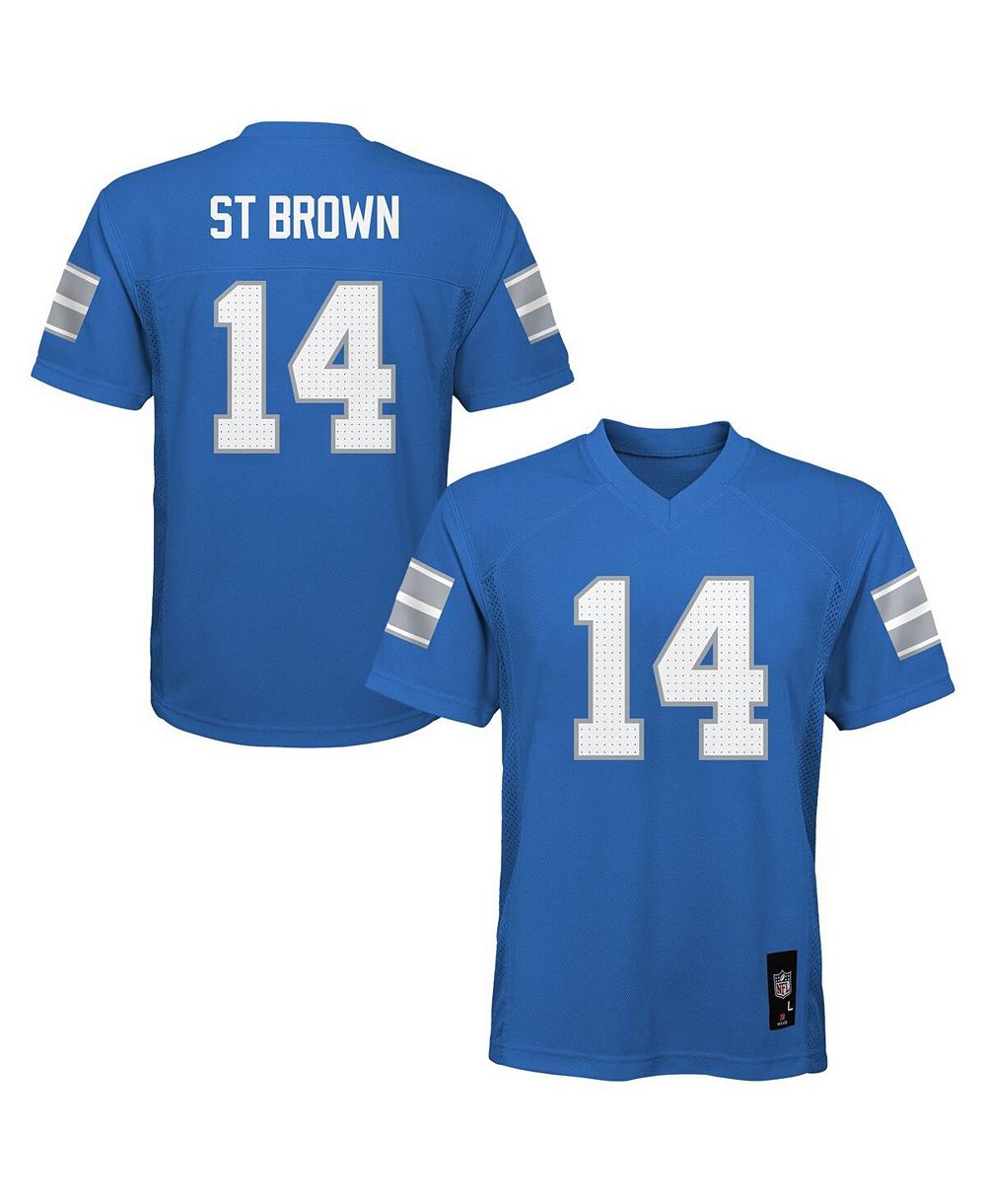 Детская реплика джерси Amon-Ra St. Brown Blue Detroit Lions от Outerstuff