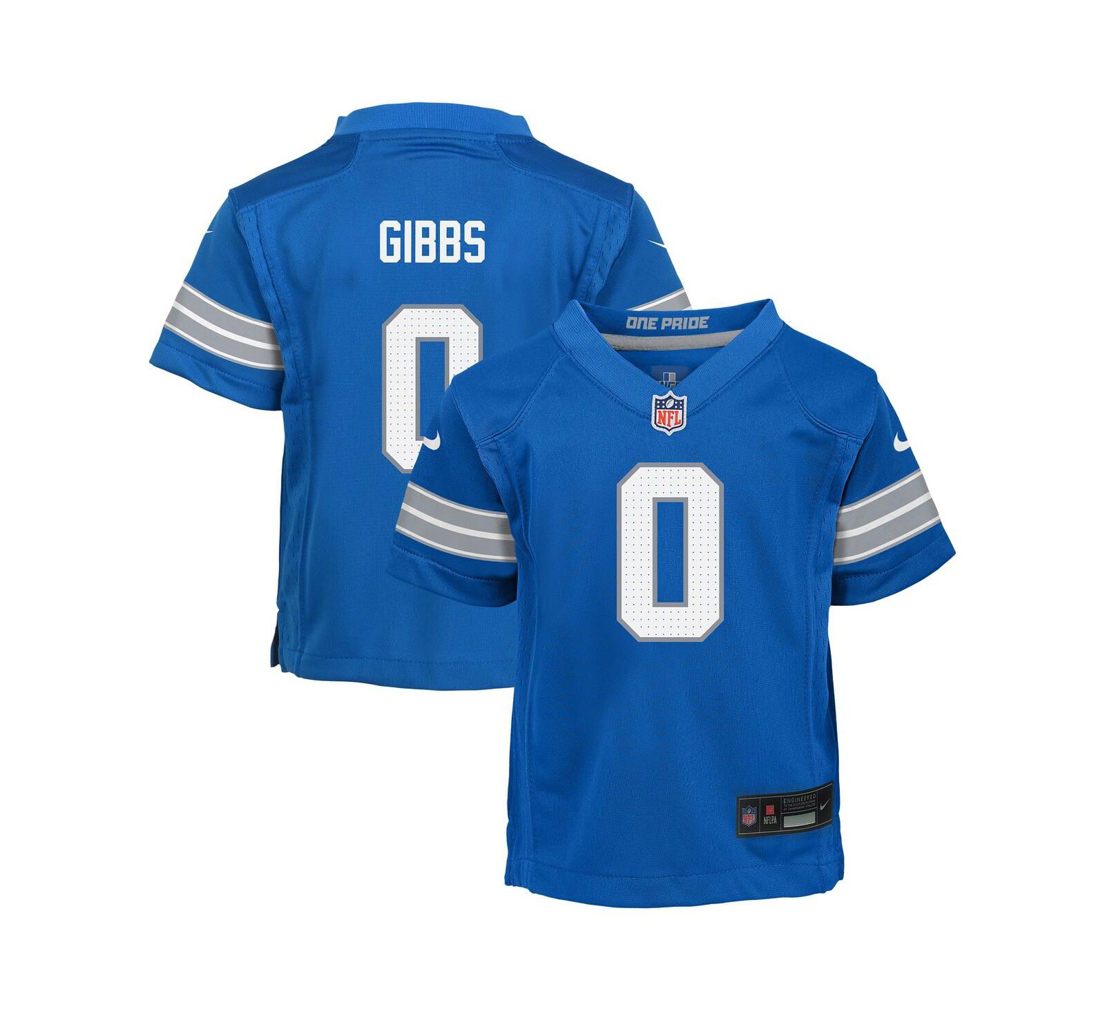 Nike джерси Jahmyr Gibbs Detroit Lions для малышей, синяя