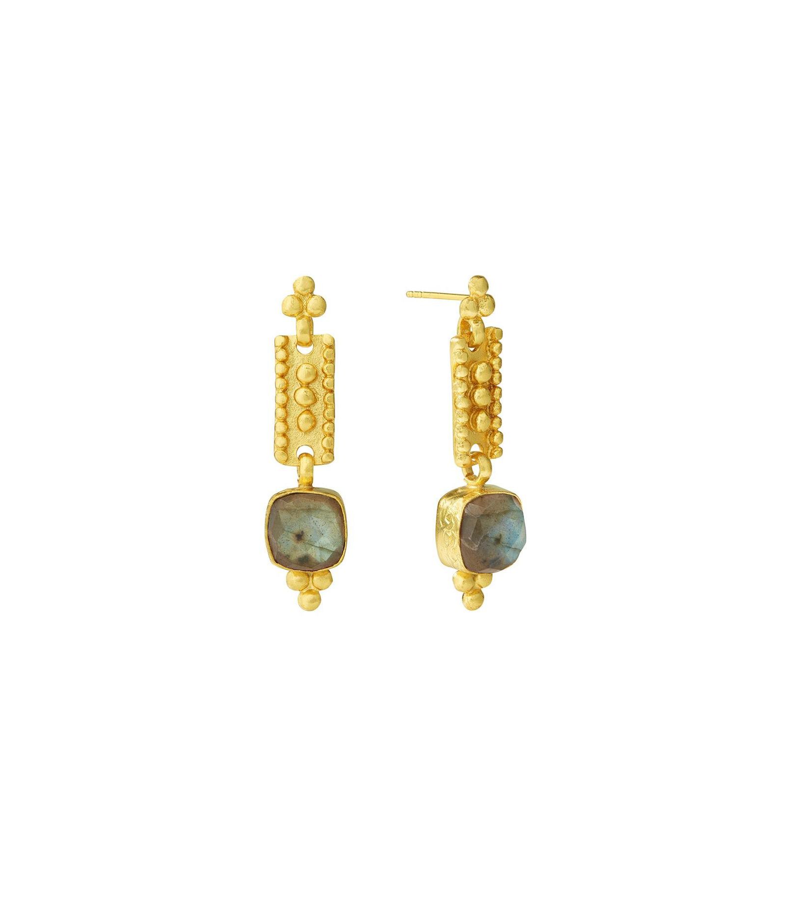 Ottoman Hands Shahrzad Labradorite Drop Earrings