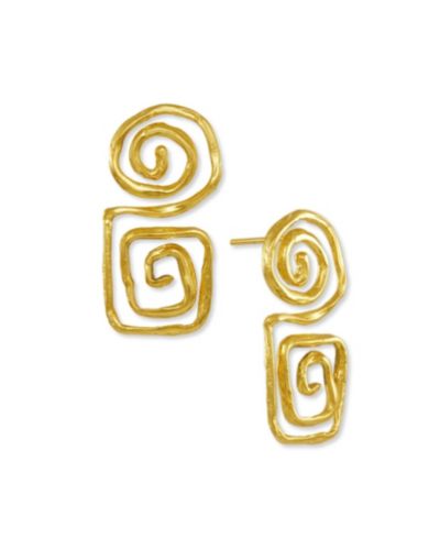 Ottoman Hands серьги-гвоздики Megara Geometric Spiral Stud