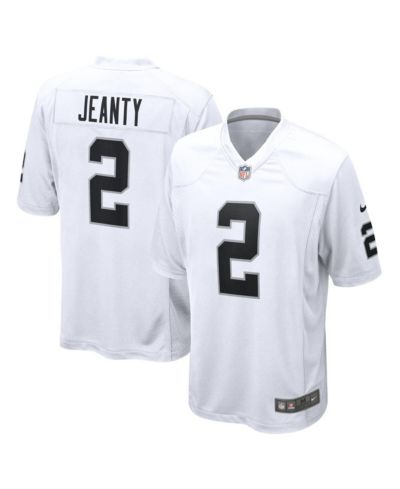 Мужская игровая джерси Nike Las Vegas Raiders Ashton Jeanty, белая