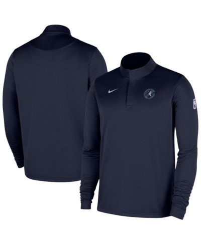 Nike Men's Navy Minnesota Timberwolves 2025/26 Authentic Coaches Quarter-Zip Pullover Jacket