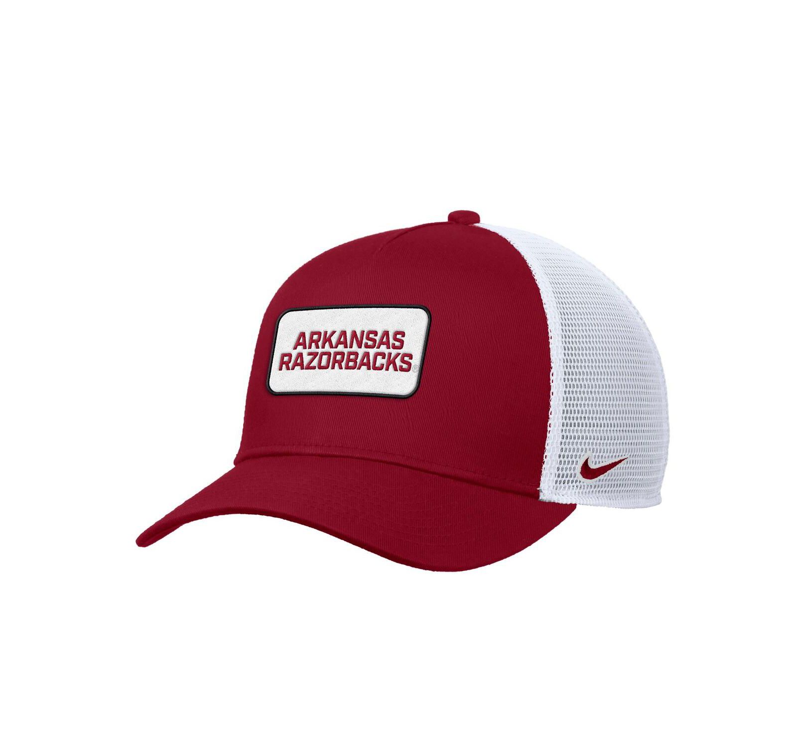 Мужская бейсболка Nike Cardinal Arkansas Razorbacks 2025 On-Field Rise Trucker Performance Adjustable