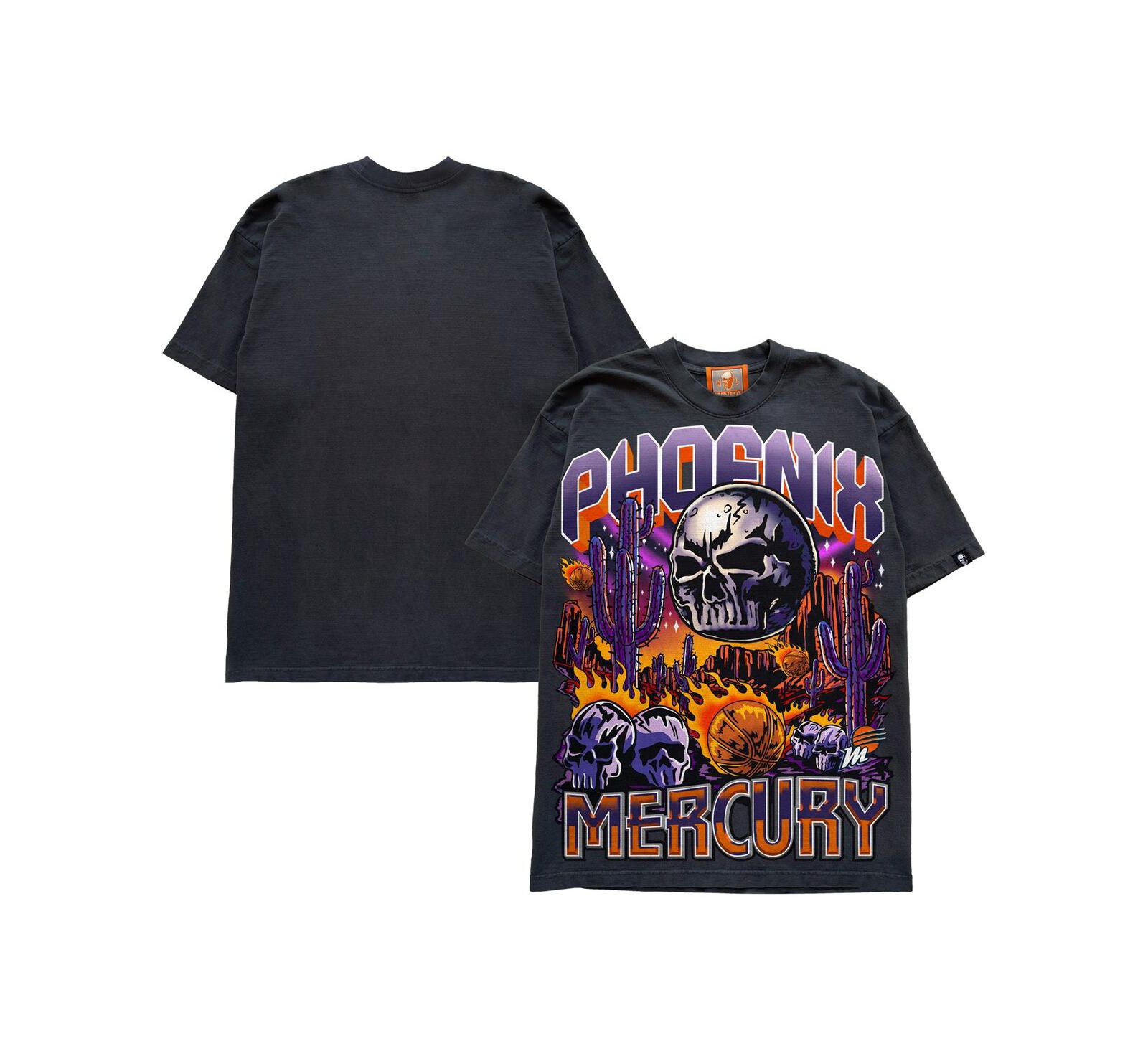 Warren Lotas Men's and Women's Black Phoenix Mercury Planet Mercury Vintage T-Shirt