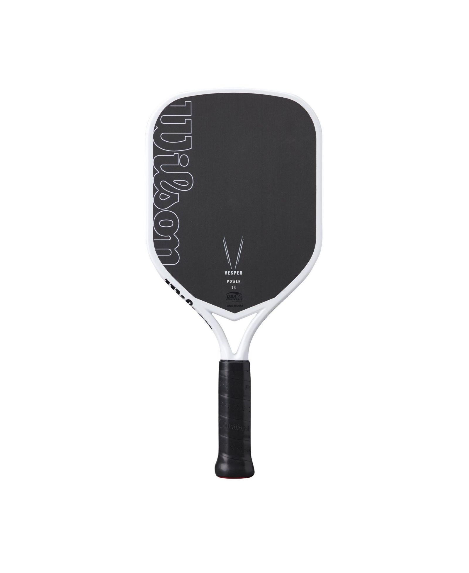 Wilson Vesper Power 14 Pickleball Paddle - White/Black / 4 1/8 / 8.1 OZ