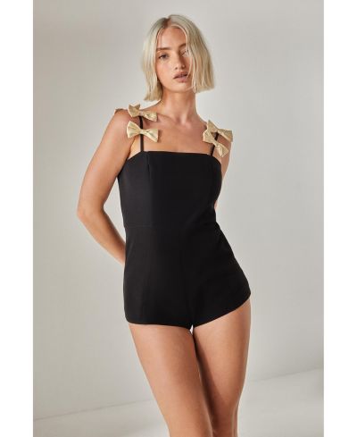 Женский комбинезон Nasty Gal с контрастным бантом
