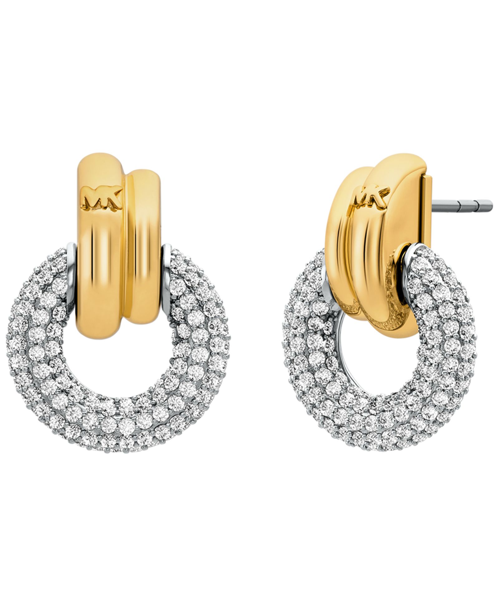 Серьги Michael Kors Two Tone Pavé Torus