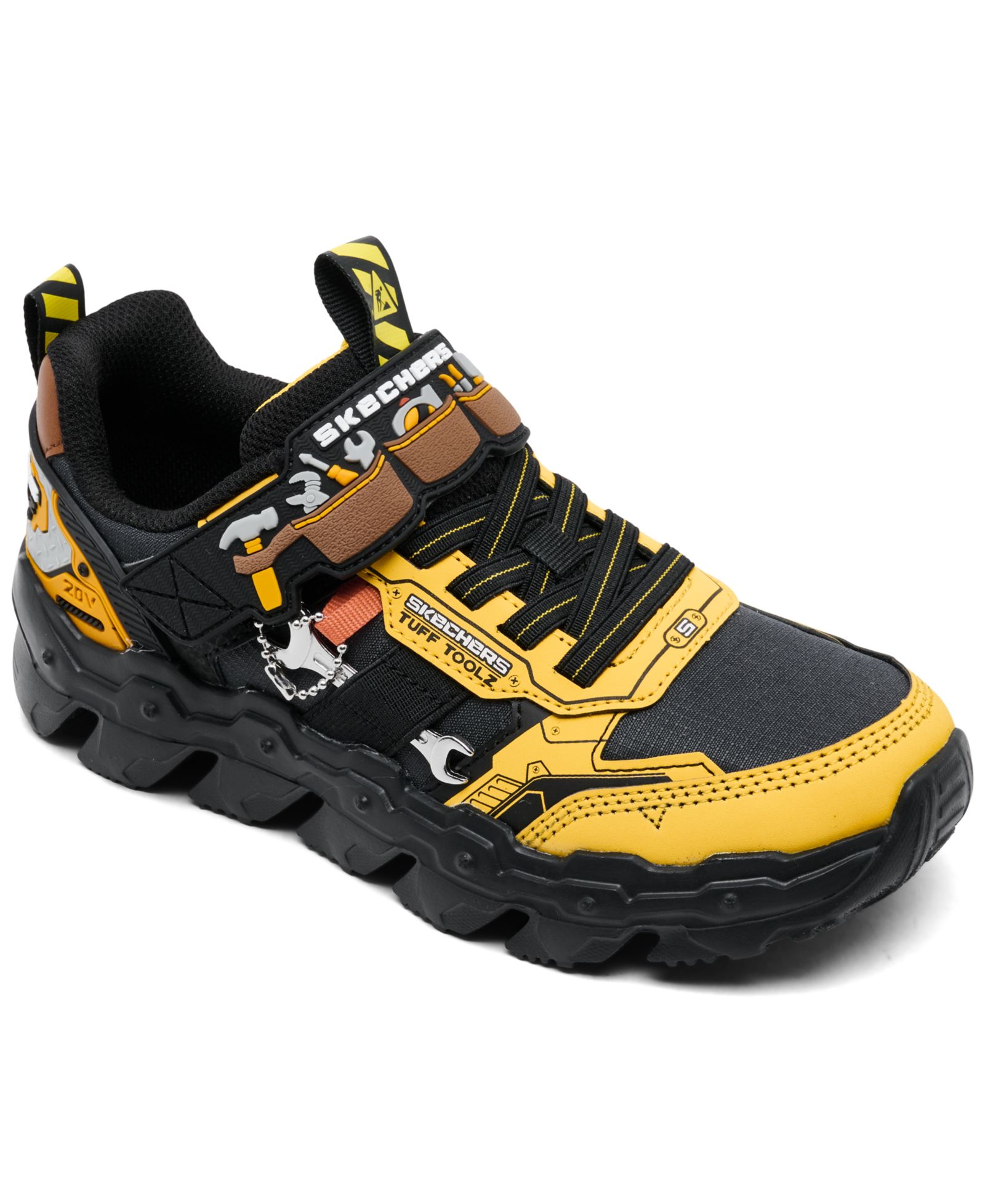 Skechers Little Kids Mega-Flex Lite - Tuff Toolz Fastening Strap Casual Sneakers from Finish Line