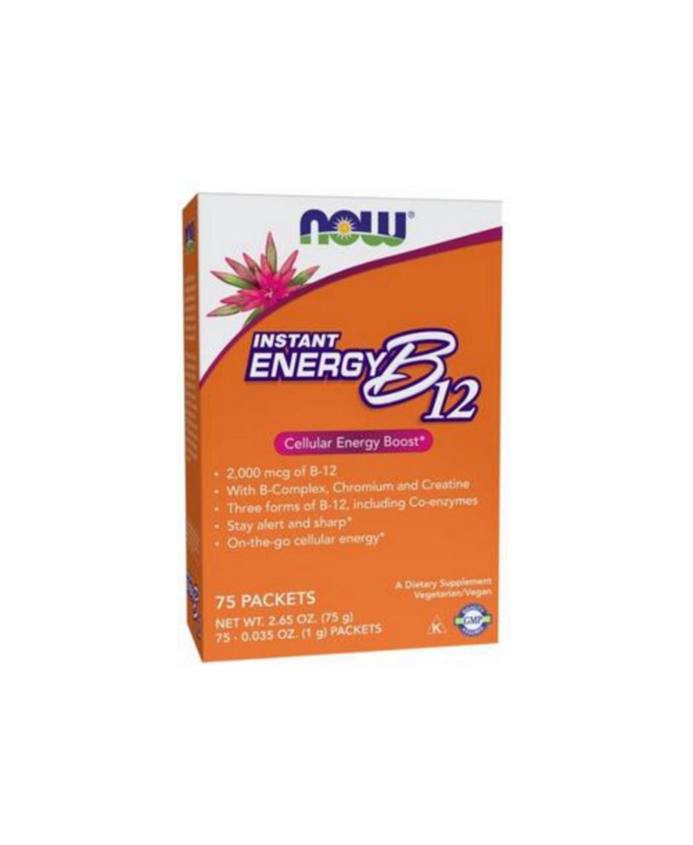 NOW Foods витамин B-12 Instant Energy, 2000 mcg, 75/box