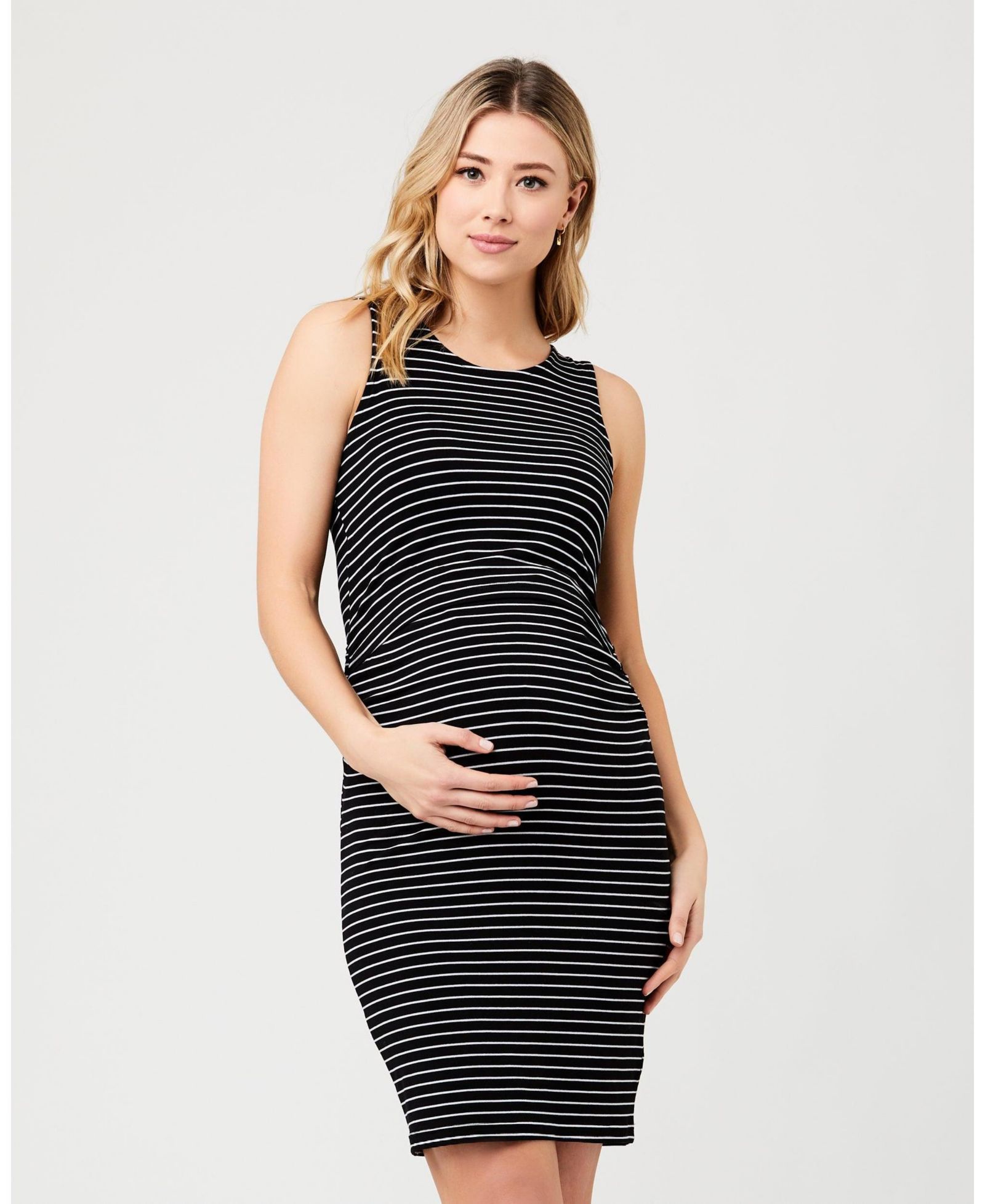 Женское платье для беременных Ripe Maternity Mia Sleeveless Nursing - Black and Flint