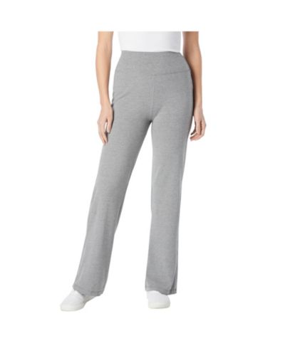 Женские трикотажные леггинсы с широкими штанинами Woman Within Tall Stretch-Cotton