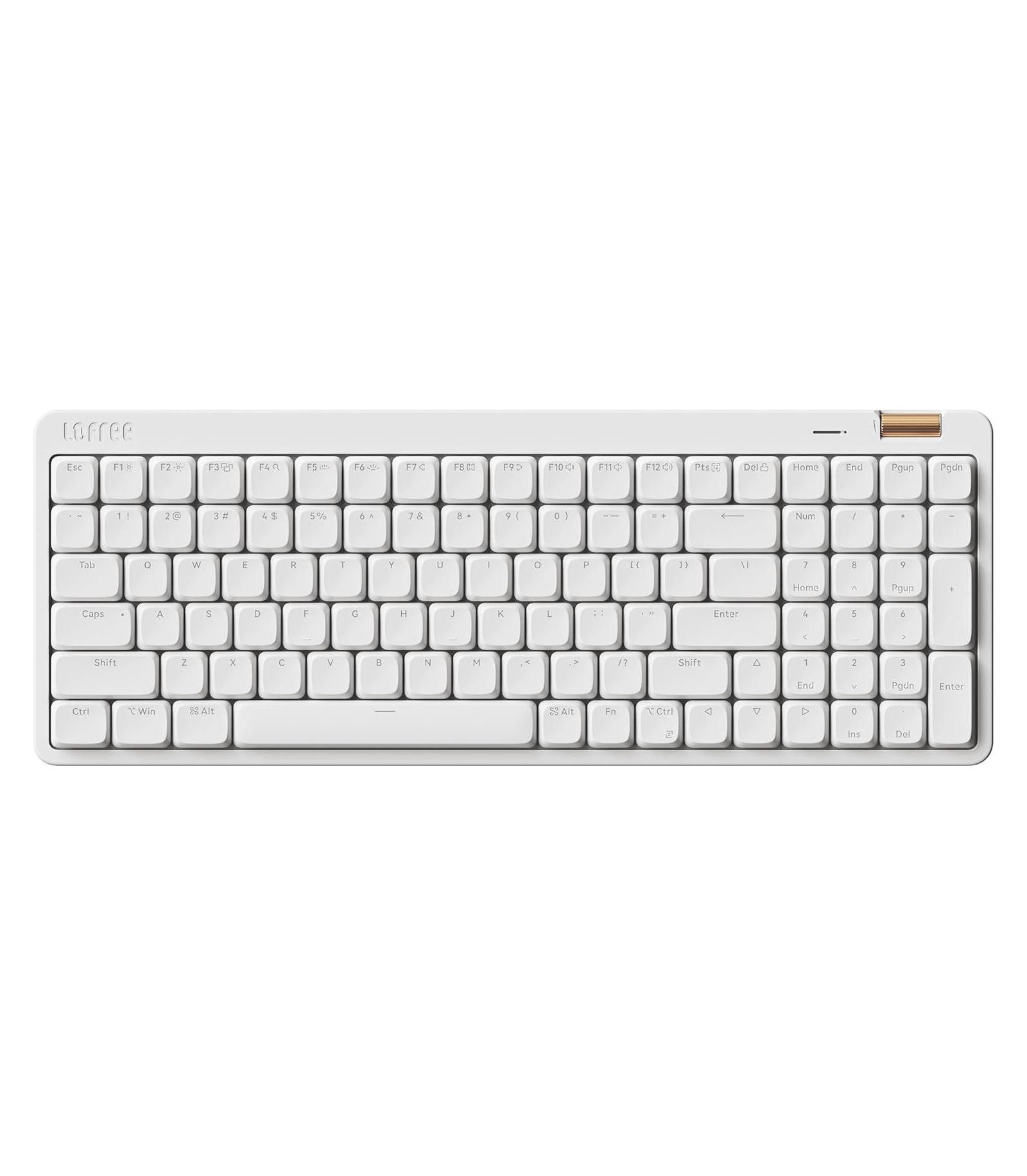 Lofree Flow Lite 100 Wireless Rechargeable Swappable Mechanical Keyboard for Windows, Mac, iOS, and Android