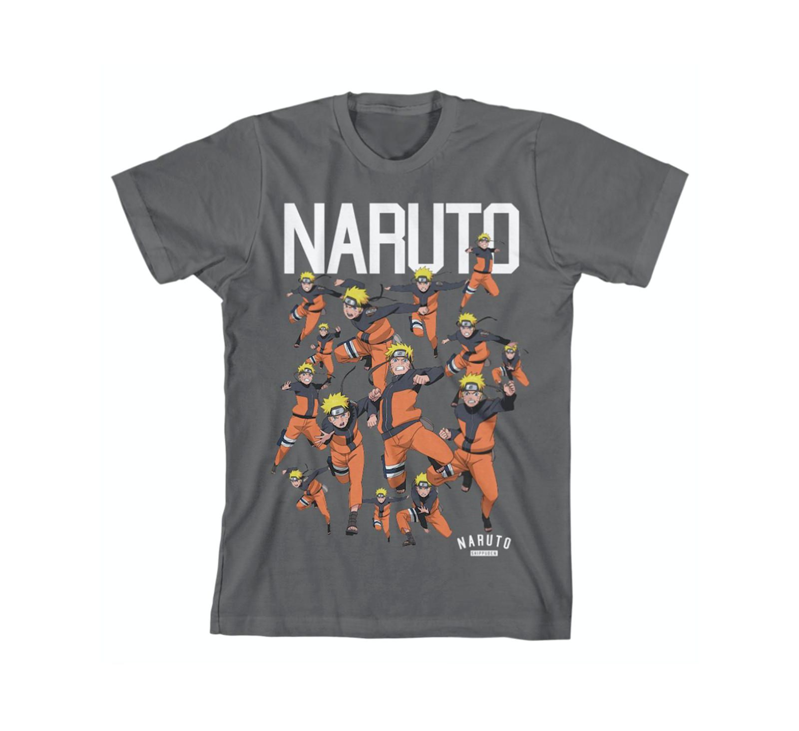 Футболка Naruto Character Squad Youth Charcoal Gray Graphic Tee-S