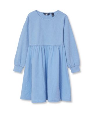 Lands' End Girls Long Sleeve Ribbed Dress
