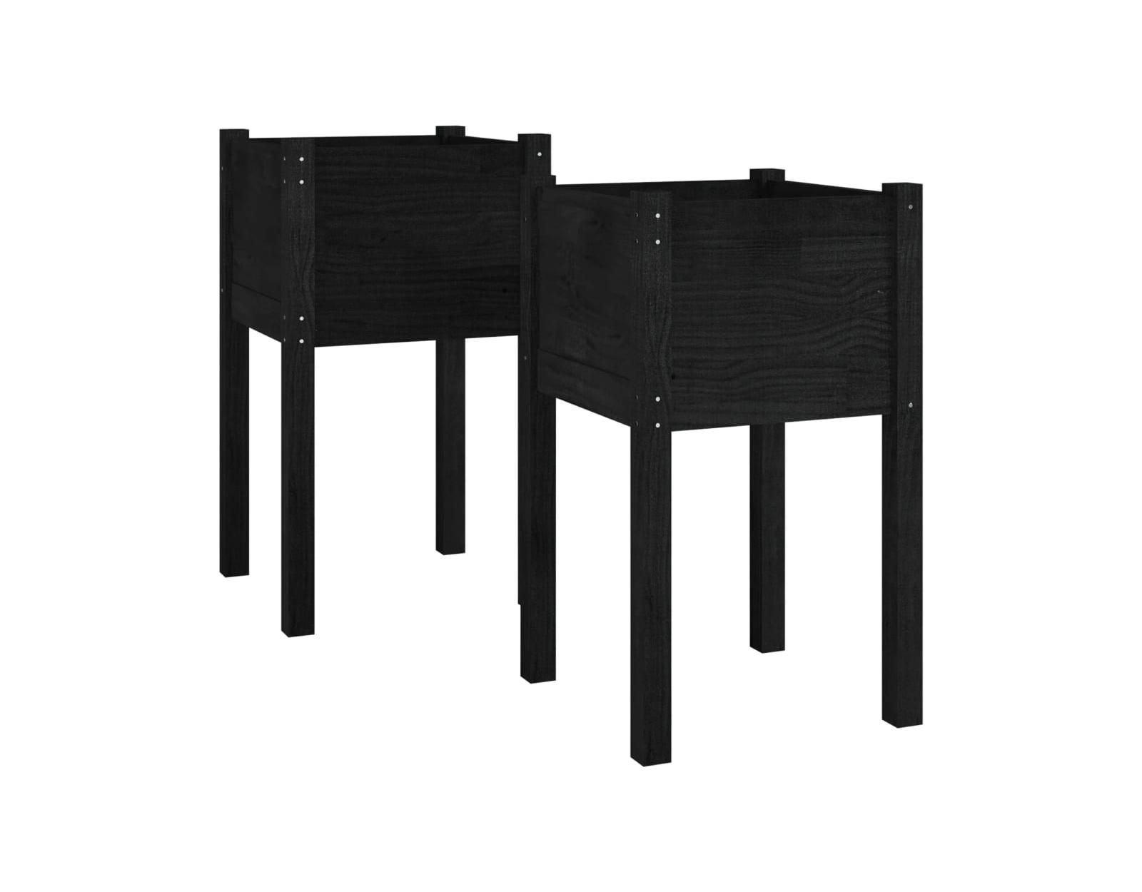 Набор садовых кашпо vidaXL из сосны, 2 шт, 27.6"