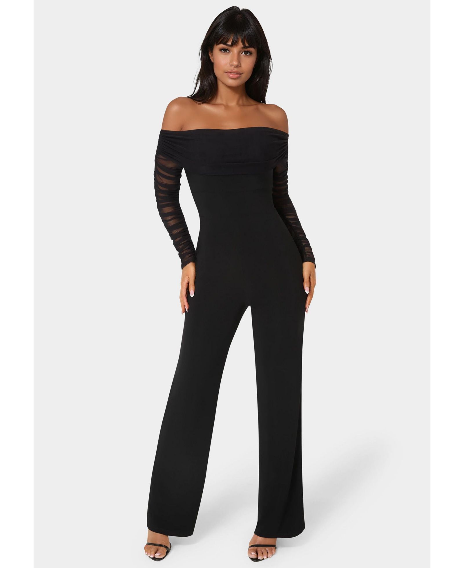 Комбинезон Bebe Women's Off Shoulder Ruched