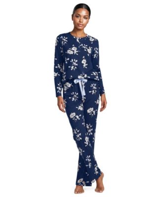 Deep sea/ivory floral