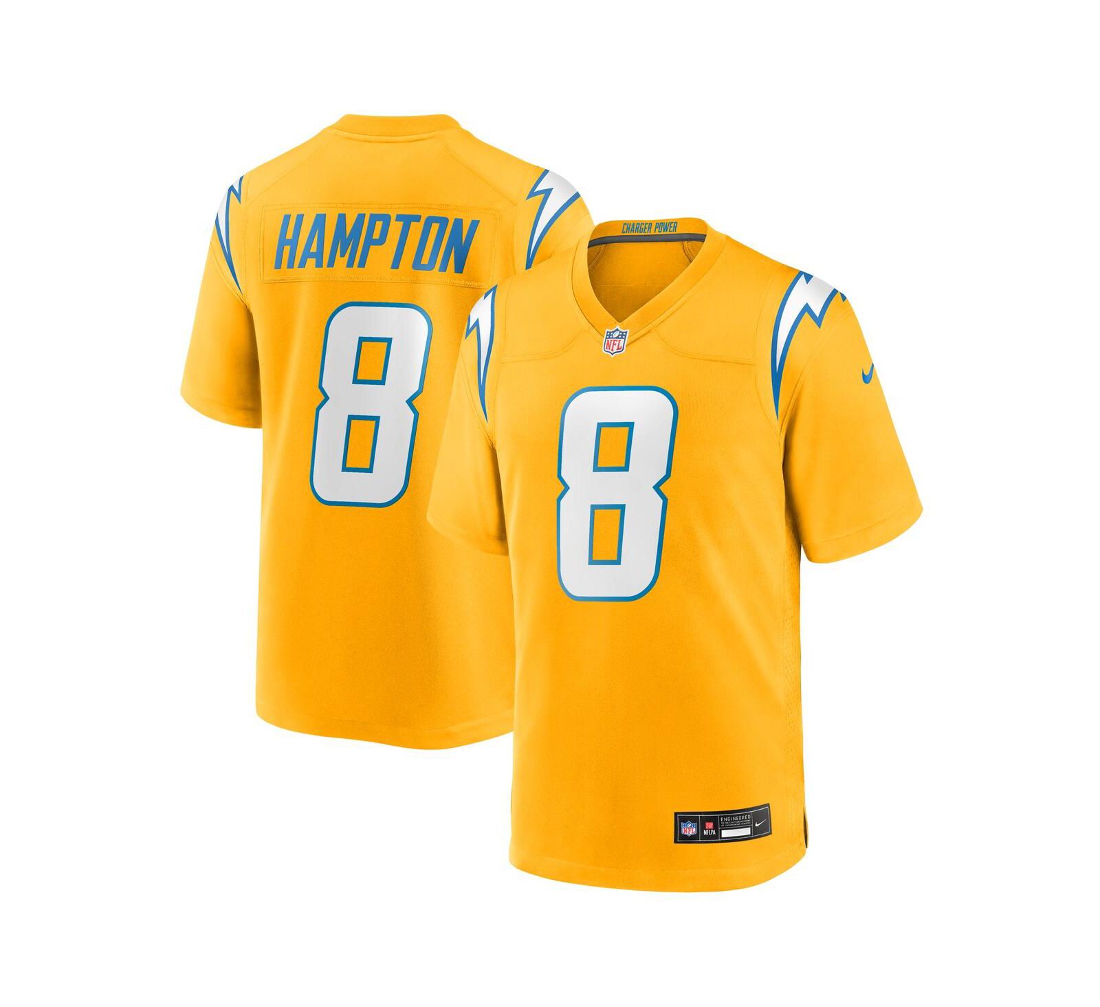 Мужская джерси Nike Omarion Hampton Los Angeles Chargers