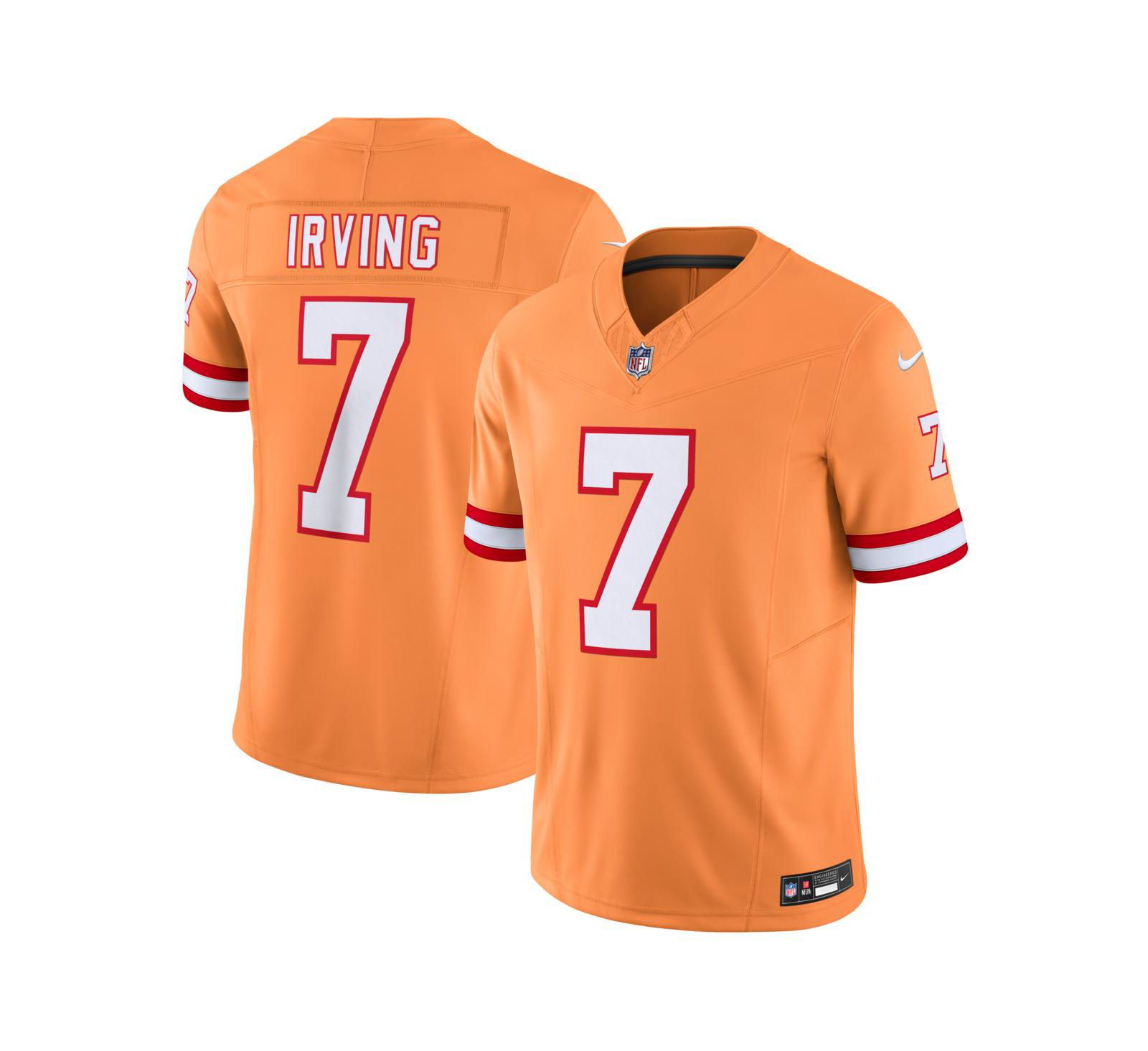 Джерси Nike Men's Bucky Irving Orange Tampa Bay Buccaneers Alternate 2 Throwback Vapor F.U.S.E. Limited