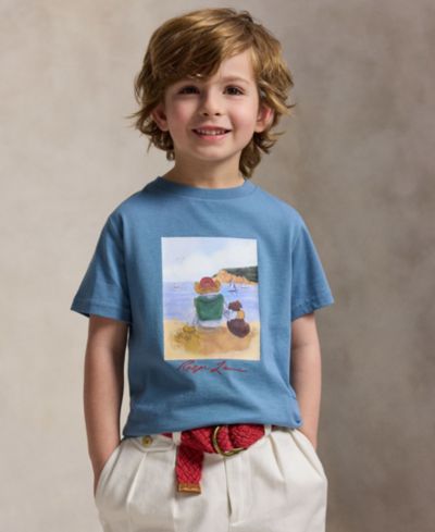 Polo Ralph Lauren Boys' 2-7 Polo Bear Cotton Jersey Tee