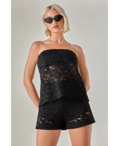 Женский кружевной топ Nasty Gal Bandeau Tailored
