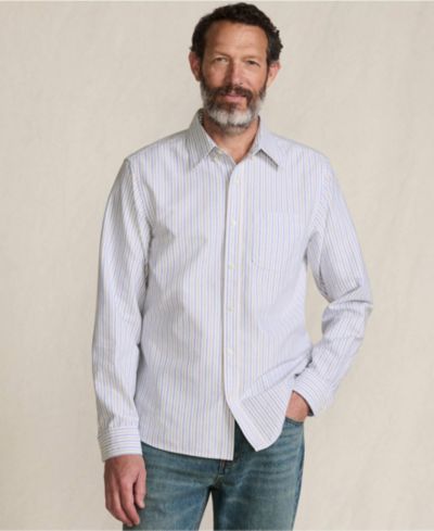 Lands' End Men's Long Sleeve Easy Fit Sail Rigger Oxford Shirt