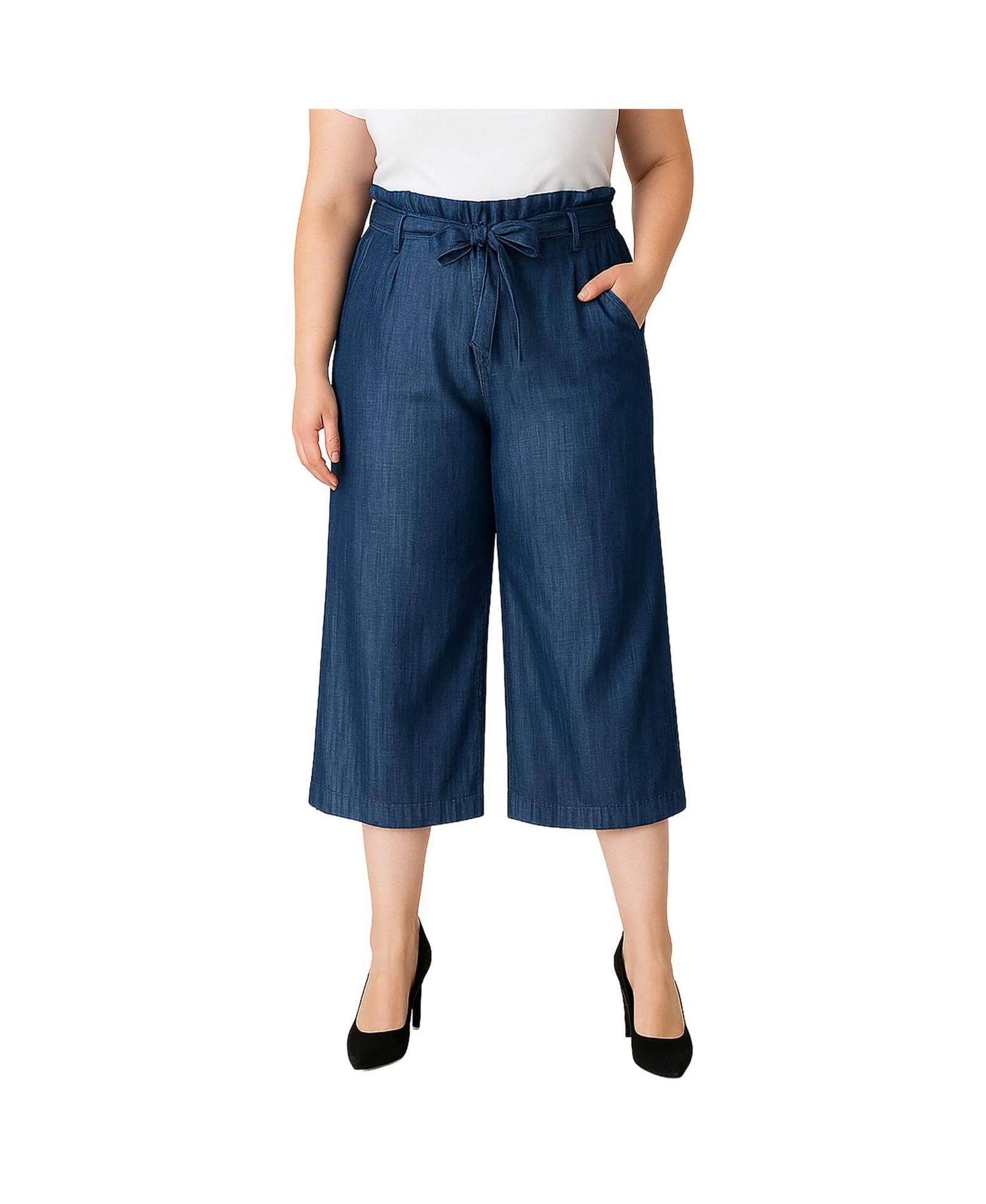 Брюки Standards & Practices Plus Size из тенселя с широкими штанинами