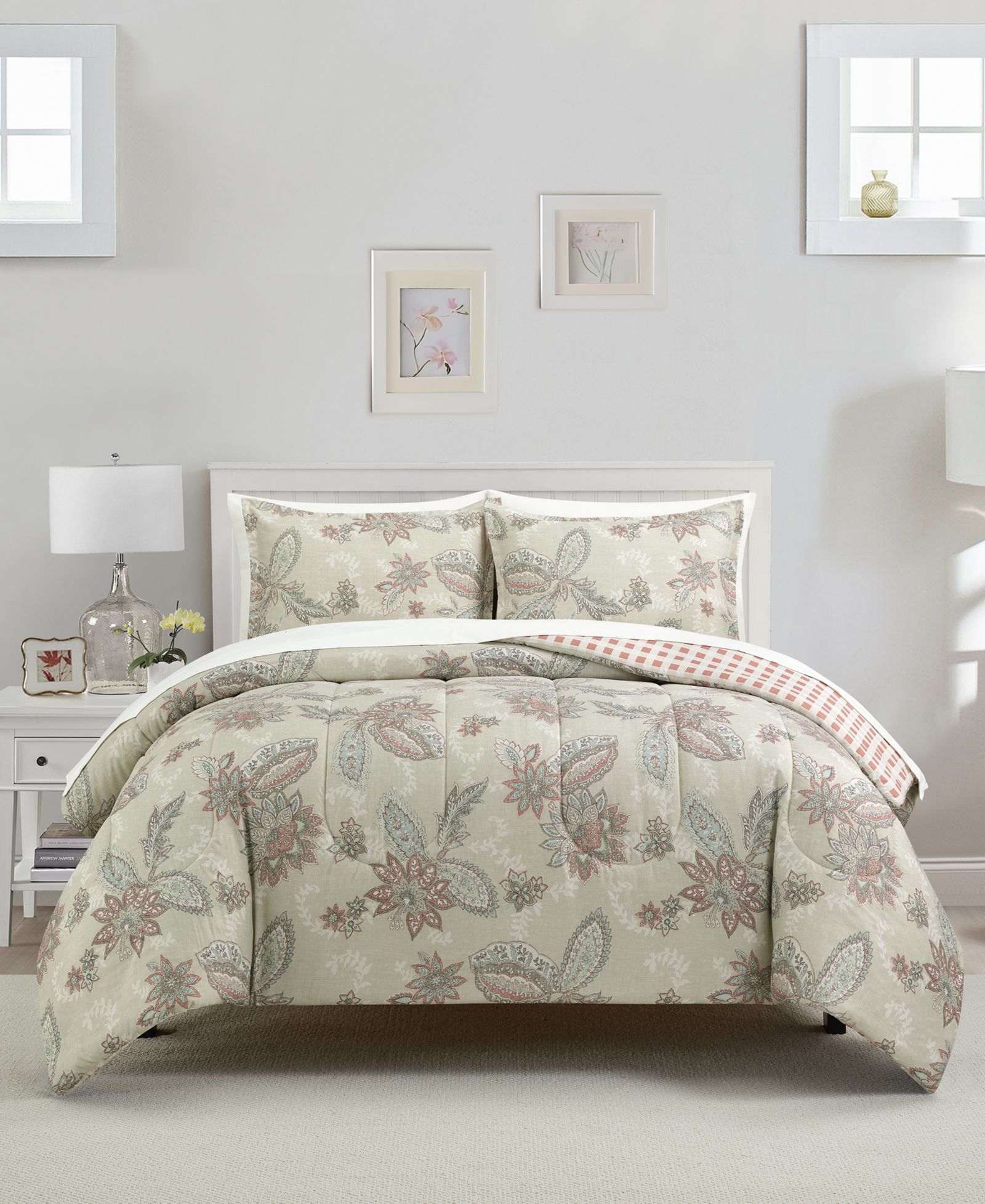 Комплект постельного белья Macy's Juniper Reversible, 3-Pc.