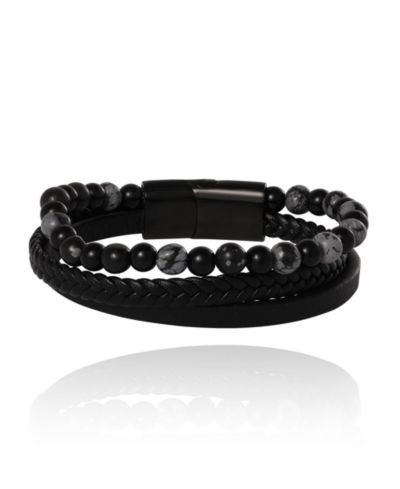 Lucky Brand Braided and Beaded Bracelet - 8.5''