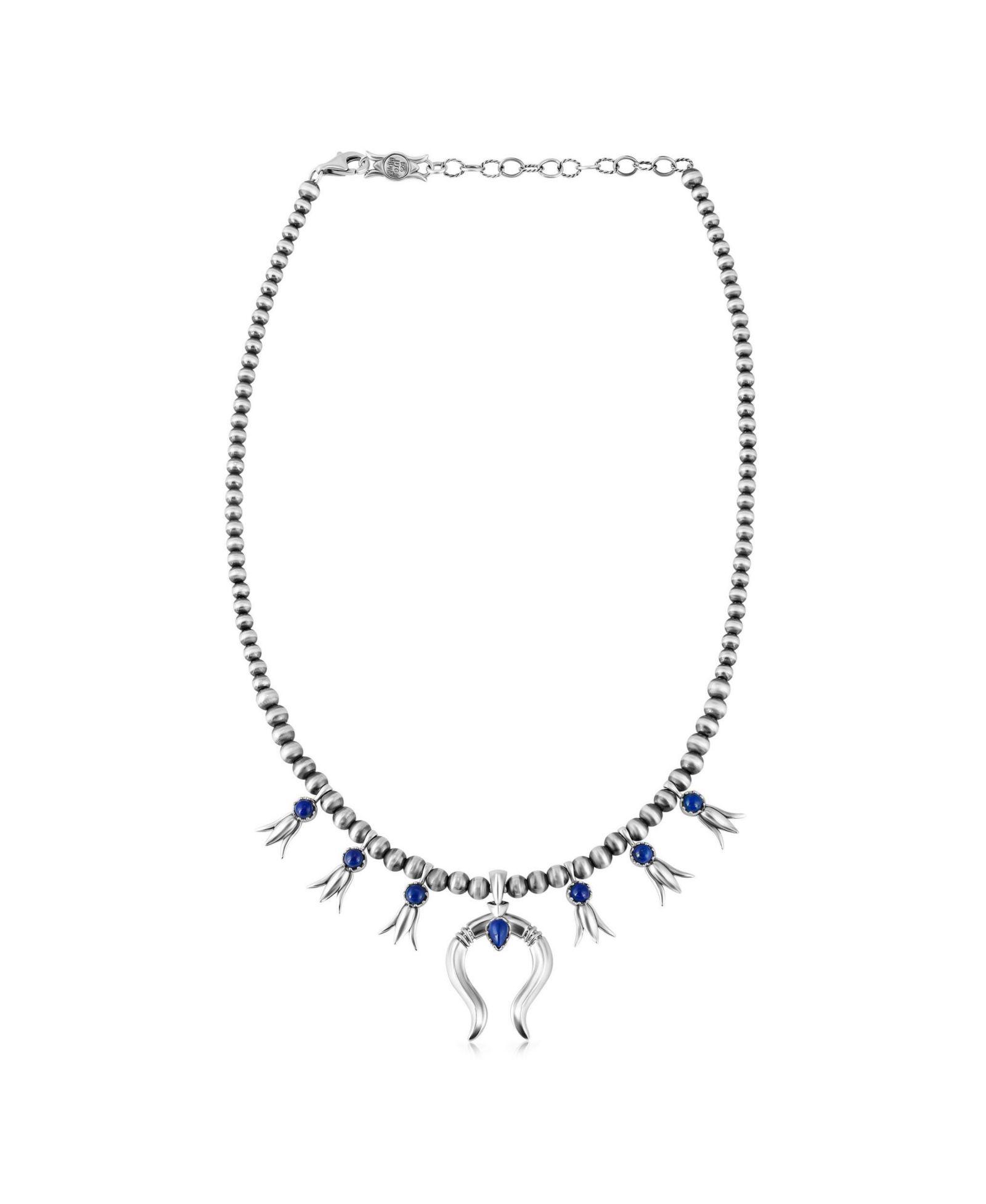 Ожерелье American West Jewelry Sterling Lapis Beaded
