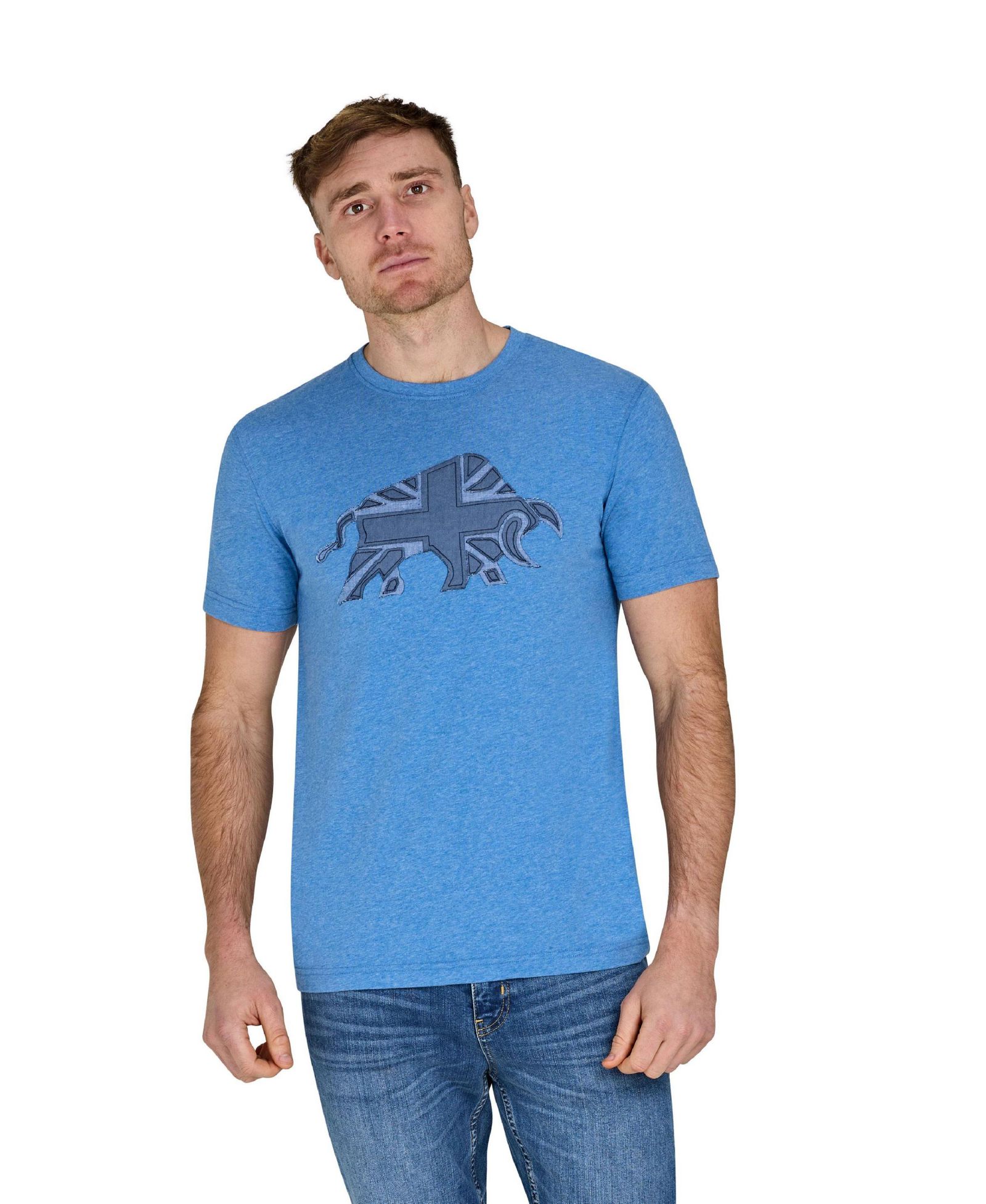 Raging Bull Men's Union Jack Bull T-Shirt