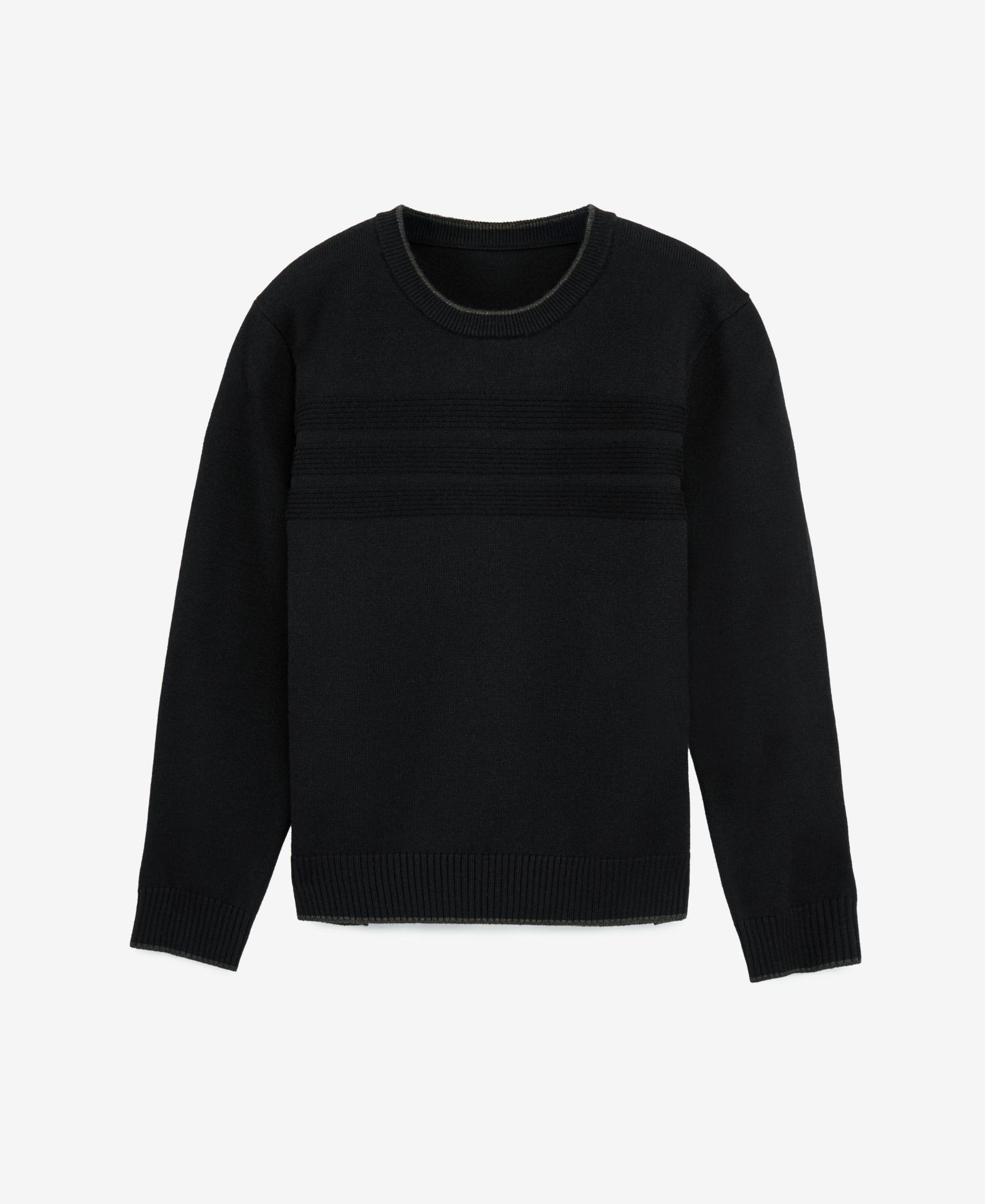 Мужской джемпер RAW X Moto Ribbing Detail Crew Neck
