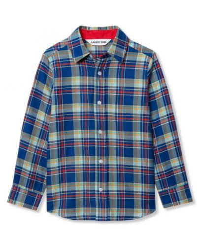 Fiery red/blue plaid