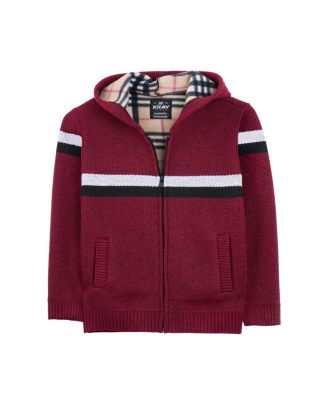 Burgundy/white