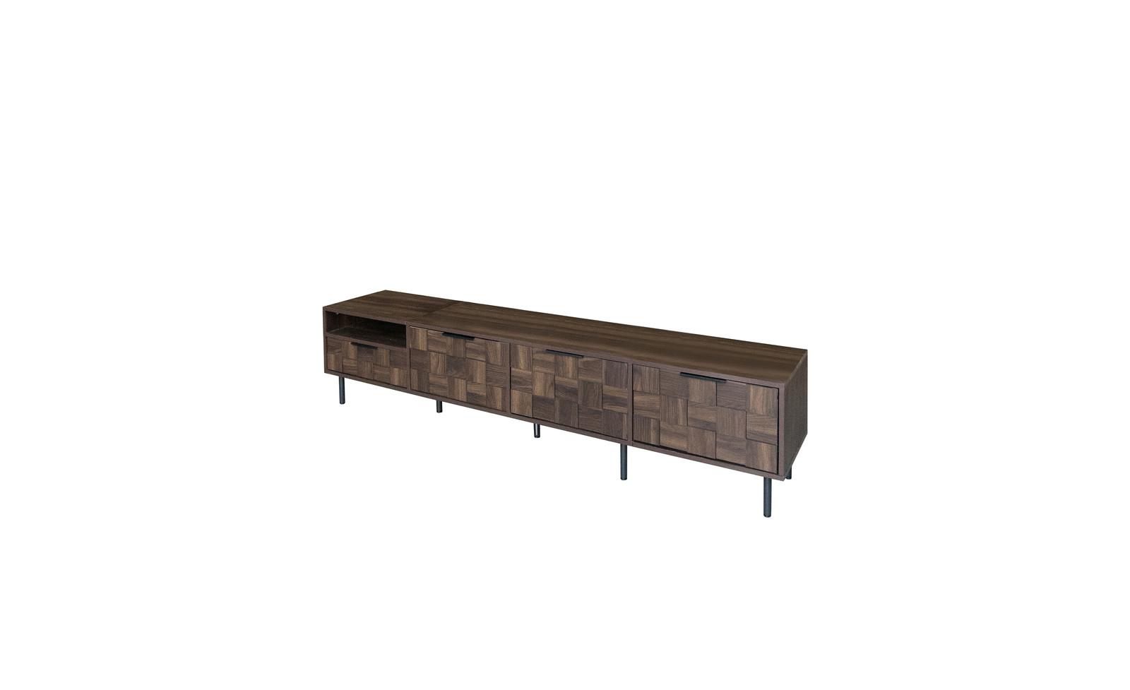 78" Mid Century Modern TV Stand with Storage Cabinets