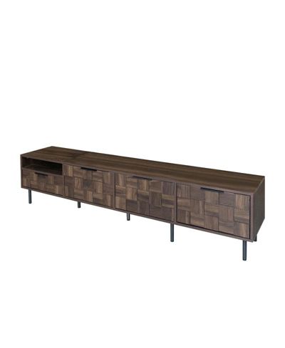 78" Mid Century Modern TV Stand with Storage Cabinets