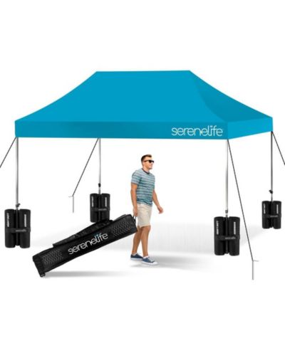 SereneLife палатка Pop Commercial Instant Shelter Waterproof Polyester Sky Blue
