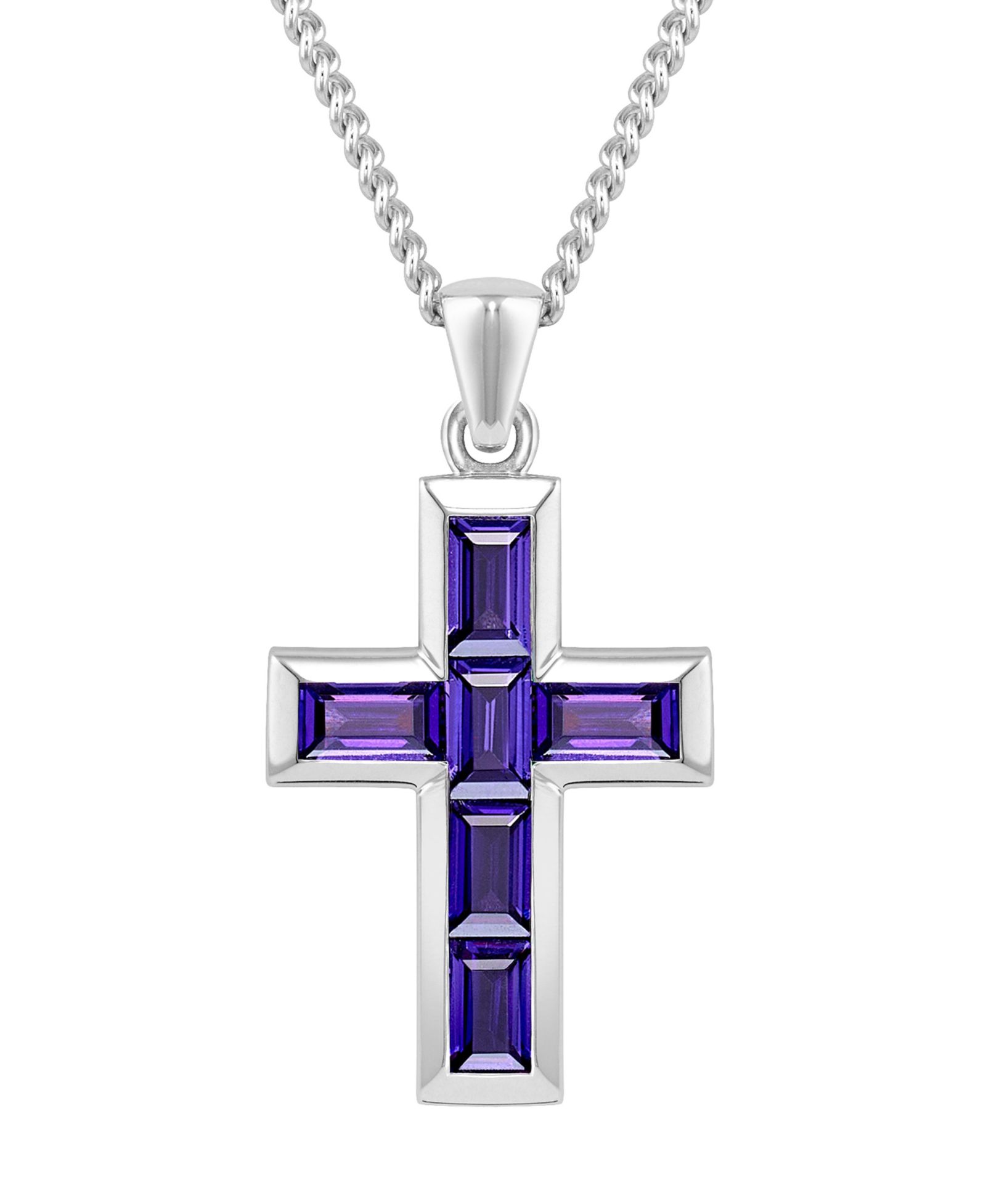 Подвеска-кулон Vincero Men's Stone Cross Amethyst