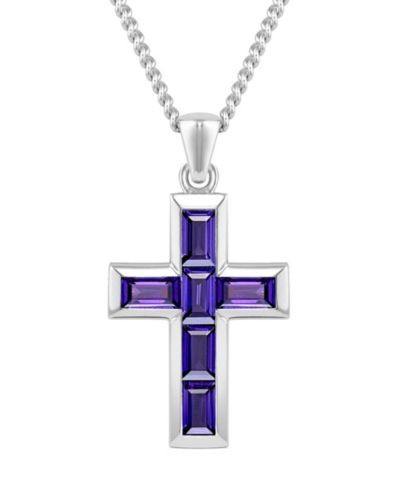 Подвеска-кулон Vincero Men's Stone Cross Amethyst