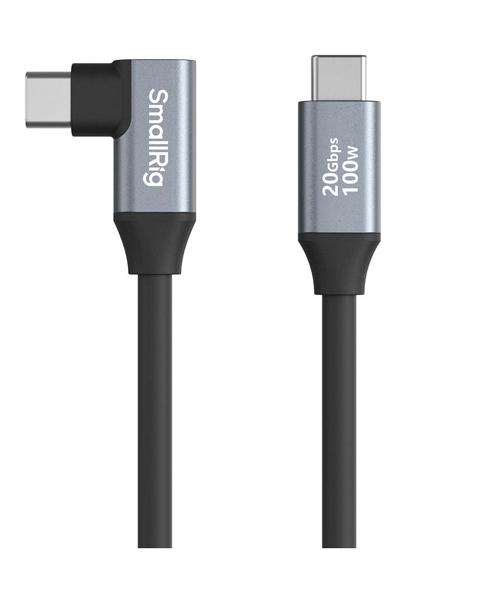 Кабель SmallRig 13,8" 100W USB-C на USB-C с прямым углом