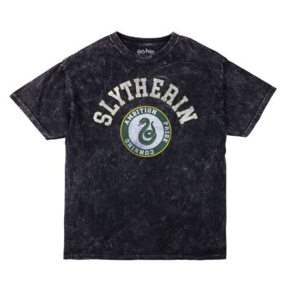 Harry Potter Мужская винтажная футболка Slytherin Varsity, черная, XXL