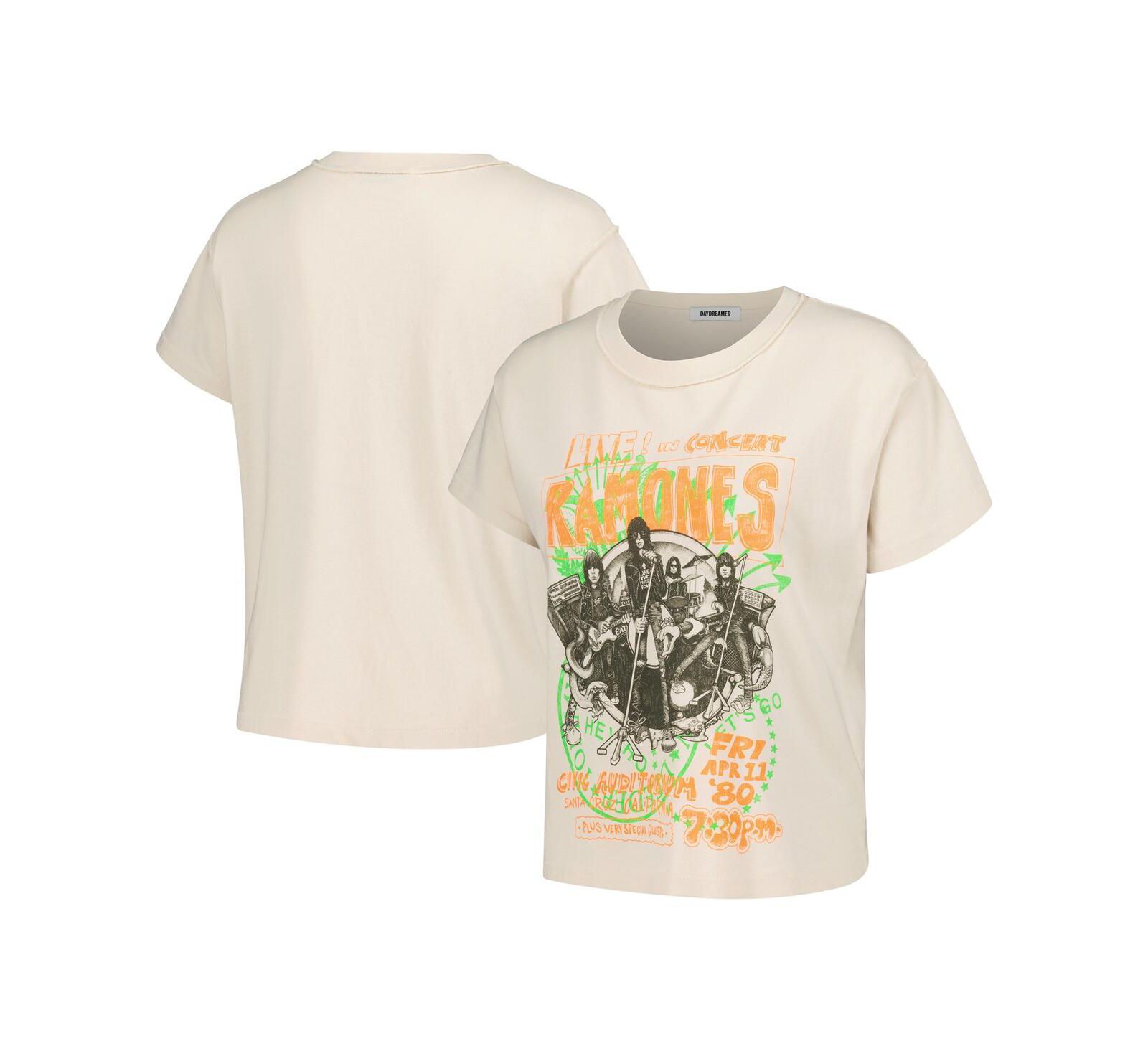 Женская футболка Daydreamer The Ramones Civic Auditorium Reverse Girlfriend T-Shirt, White