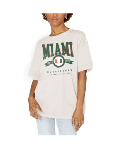 Gameday Couture Женская белая оверсайз футболка Miami Hurricanes Get Goin'