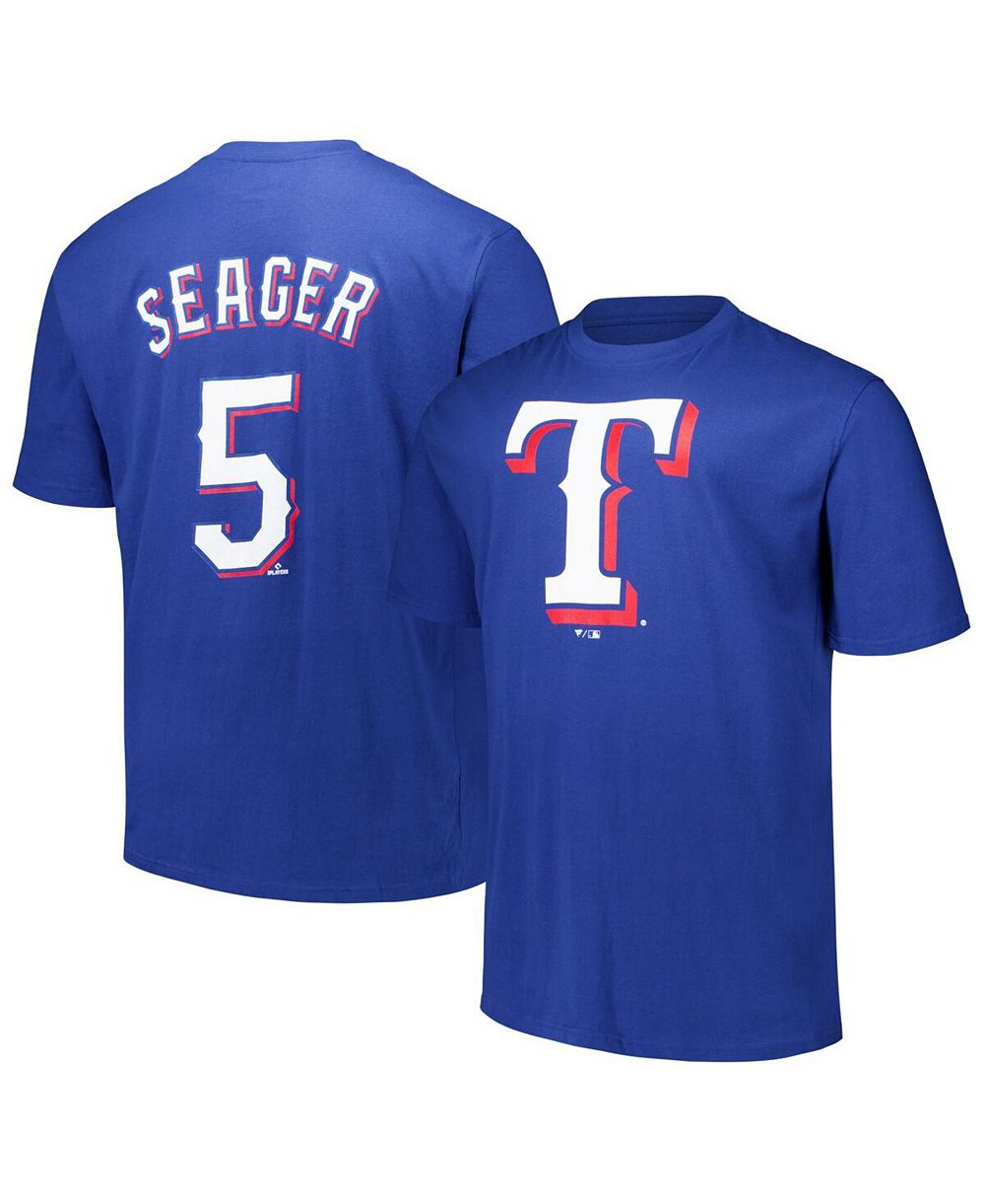 Fanatics Men's Corey Seager Royal Texas Rangers Big & Tall Name & Number T-Shirt