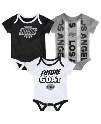 Комплект боди Outerstuff Baby Boys and Girls 3-Pack Los Angeles Kings Loyal Buddies
