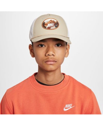 Регулируемая кепка Nike Rise Trucker для мальчиков и девочек, хаки