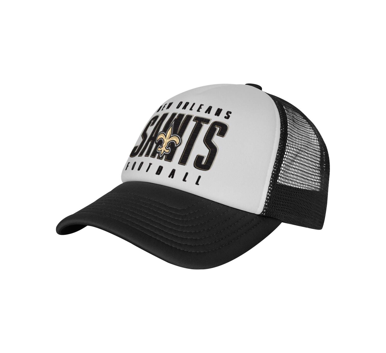 Регулируемая кепка Outerstuff для мальчиков и девочек New Orleans Saints, бело-черная