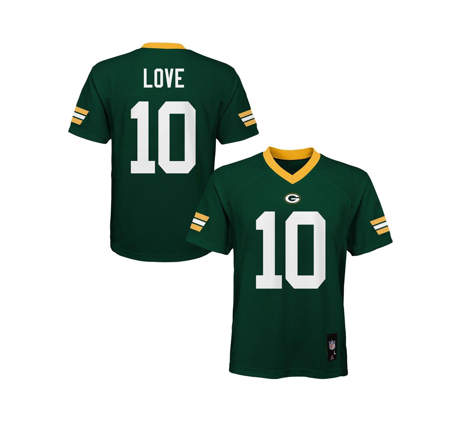 Детская джерси Outerstuff Preschool Jordan Love Green Bay Packers Replica Player