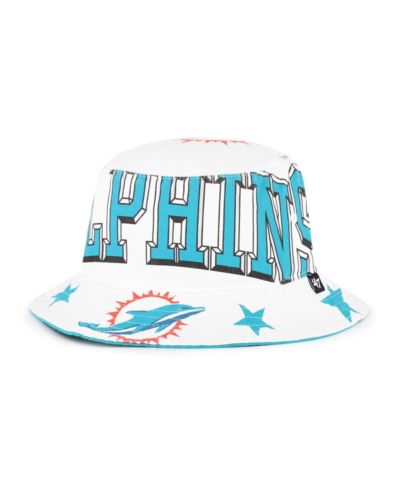 '47 Brand Women's White Miami Dolphins Energize Bucket Hat